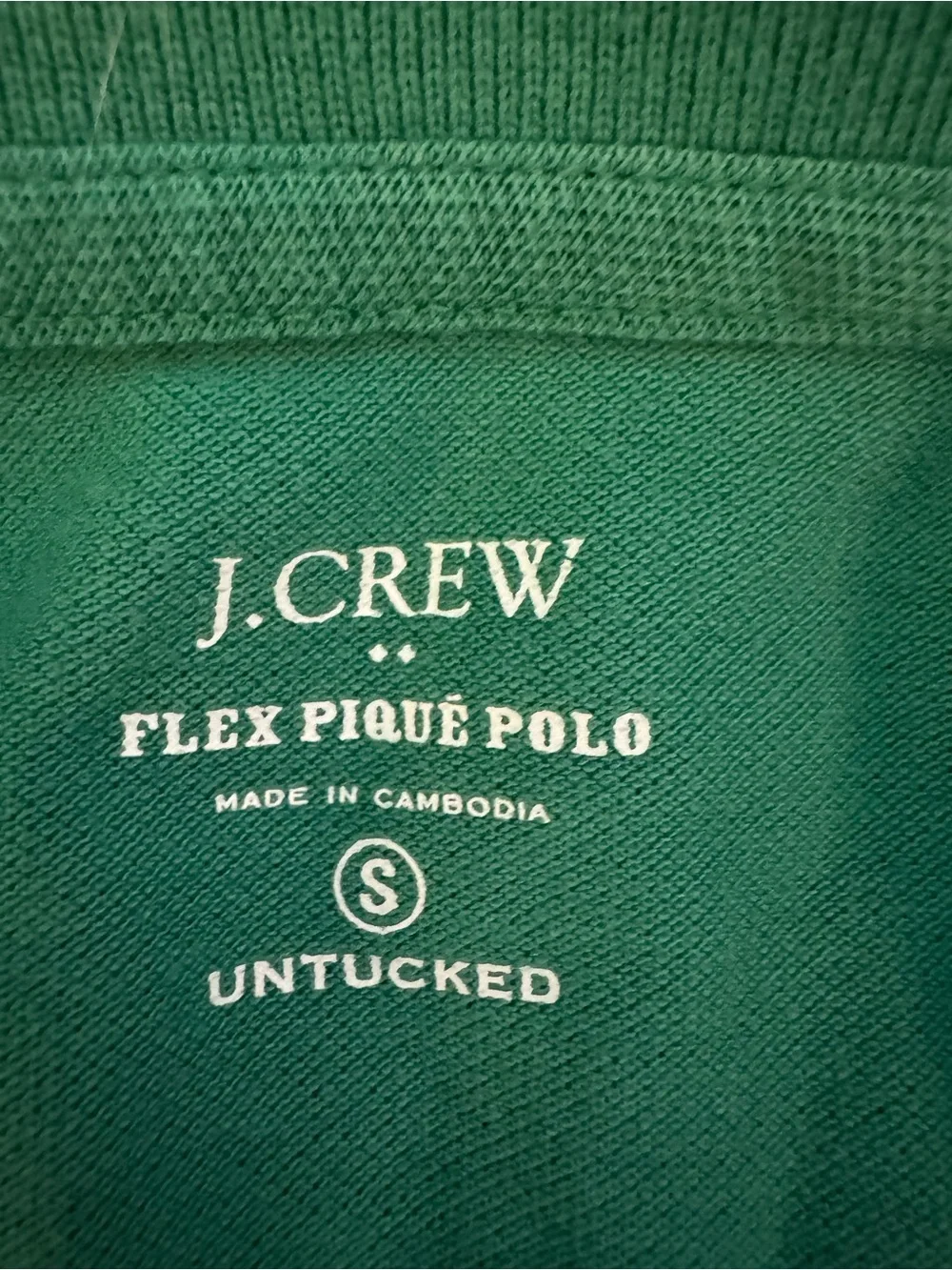 J. Crew Green Mens Polo Shirt